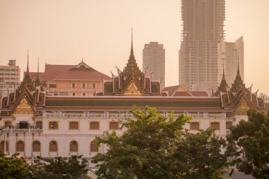 Sathon Tayland Bangkok şehir şehir merkezinde. Tayland, Bangkok, Kasım, 2017.
