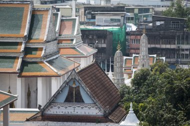 Wat Ratchanatdaram Banglamphu Tayland Bangkok şehir içinde. Tayland, Bangkok, Kasım, 2017.