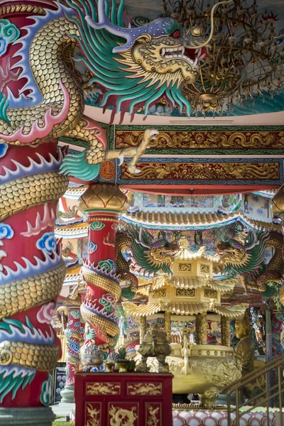 Tempio Cinese Thepsathit Phra Kiti Chaloem Nella Città Ang Sila — Foto Stock