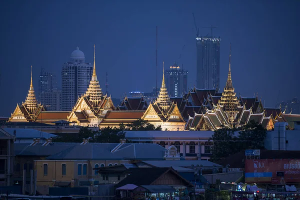 Royal Palace Wat Phra Kaew Chao Phraya River City Bangkok — Stock Photo, Image