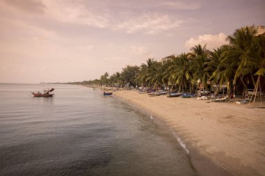 Bang Saen sahilde Provinz Chonburi Tayland Bangsaen kasaba. Tayland, Bangsaen, Kasım, 2017.