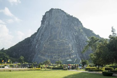 Buda Cliff, Khao Chee Chan Sattahip illage Provinz Chonburi Tayland Pattaya şehir yakınında. Tayland, Pattaya, Kasım, 2017.