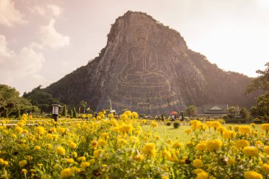 Buda Cliff, Khao Chee Chan Sattahip illage Provinz Chonburi Tayland Pattaya şehir yakınında. Tayland, Pattaya, Kasım, 2017.