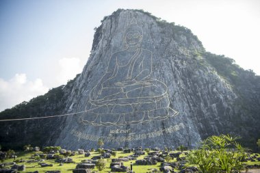 Buda Cliff, Khao Chee Chan Sattahip illage Provinz Chonburi Tayland Pattaya şehir yakınında. Tayland, Pattaya, Kasım, 2017.