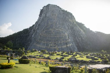 Buda Cliff, Khao Chee Chan Sattahip illage Provinz Chonburi Tayland Pattaya şehir yakınında. Tayland, Pattaya, Kasım, 2017.