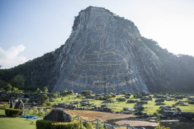 Buda Cliff, Khao Chee Chan Sattahip illage Provinz Chonburi Tayland Pattaya şehir yakınında. Tayland, Pattaya, Kasım, 2017.