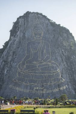 Buda Cliff, Khao Chee Chan Sattahip illage Provinz Chonburi Tayland Pattaya şehir yakınında. Tayland, Pattaya, Kasım, 2017.