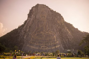 Buda Cliff, Khao Chee Chan Sattahip illage Provinz Chonburi Tayland Pattaya şehir yakınında. Tayland, Pattaya, Kasım, 2017.