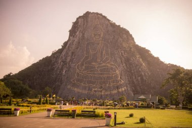 Buda Cliff, Khao Chee Chan Sattahip illage Provinz Chonburi Tayland Pattaya şehir yakınında. Tayland, Pattaya, Kasım, 2017.