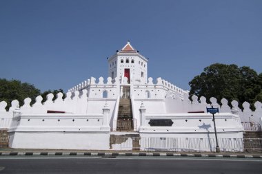 fort Sumen Banglamphu Tayland Bangkok şehir Santichaiparakan Park'ta. Tayland, Bangkok, Kasım, 2017.