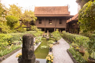Bay Kukrit Pramoj evde Sathon Tayland Bangkok şehir. Tayland, Bangkok, Kasım, 2017.