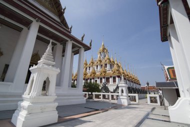 Wat Ratchanatdaram Banglamphu Tayland Bangkok şehir içinde. Tayland, Bangkok, Kasım, 2017.