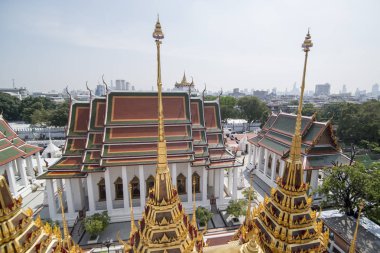 Wat Ratchanatdaram Banglamphu Tayland Bangkok şehir içinde. Tayland, Bangkok, Kasım, 2017.