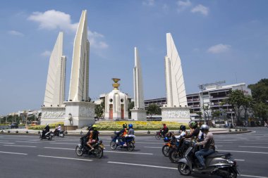 Demokrasi Anıtı şehir Bangkok Tayland. Tayland, Bangkok, Kasım, 2017.