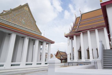 Wat Kalayanamit Wang Lang Thonburi Tayland Bangkok şehir içinde. Tayland, Bangkok, Kasım, 2017.