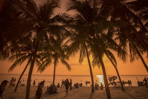 Bang Saen Beach Town Bangsaen Provinz Chonburi Thailand Thailand Bangsaen — Stock Photo, Image