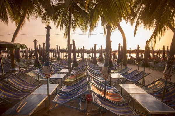 Bang Saen Beach Cidade Bangsaen Província Chonburi Tailândia Tailândia Bangsaen — Fotografia de Stock