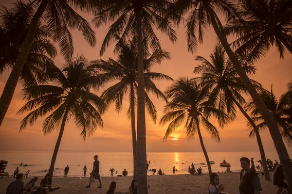 Bang Saen Beach Town Bangsaen Provinz Chonburi Thailand Thailand Bangsaen — Stock Photo, Image