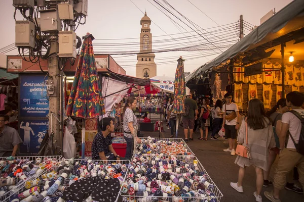 Der Chatuchak Wochenendmarkt Abend Der Stadt Bangkok Thailand Thailand Bangkok — Stockfoto