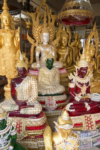 Una Tienda Fábrica Calle Buddha Banglamphu Ciudad Bangkok Tailandia Tailandia —  Fotos de Stock