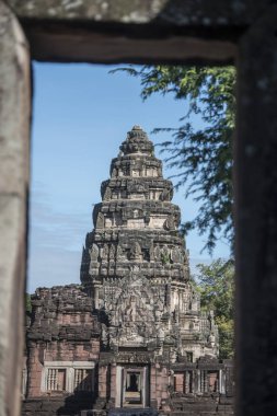 Khmer Tapınağı kalıntıları Provinz Nakhon Ratchasima Tayland Isan içinde Phimai şehir içinde Phimai Festivali'nde Phimai tarihi park. Tayland, Phimai, Kasım, 2017.
