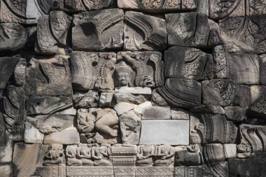 Khmer Tapınağı kalıntıları Provinz Nakhon Ratchasima Tayland Isan içinde Phimai şehir içinde Phimai Festivali'nde Phimai tarihi park. Tayland, Phimai, Kasım, 2017