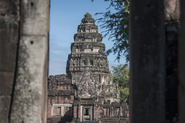 Ruínas Templo Khmer Parque Histórico Phimai Festival Phimai Cidade Phimai — Fotografia de Stock