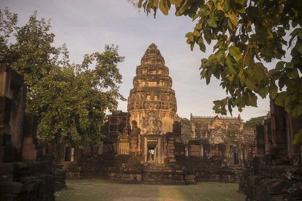 Khmer Temple Ruins Phimai Historical Park Phimai Festival Town Phimai — Stock Photo, Image