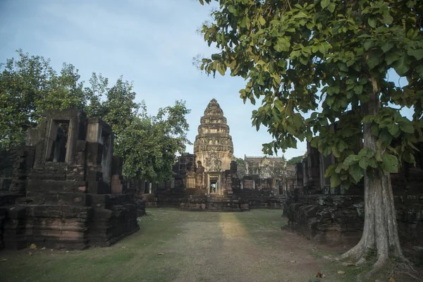 Ruínas Templo Khmer Parque Histórico Phimai Festival Phimai Cidade Phimai — Fotografia de Stock