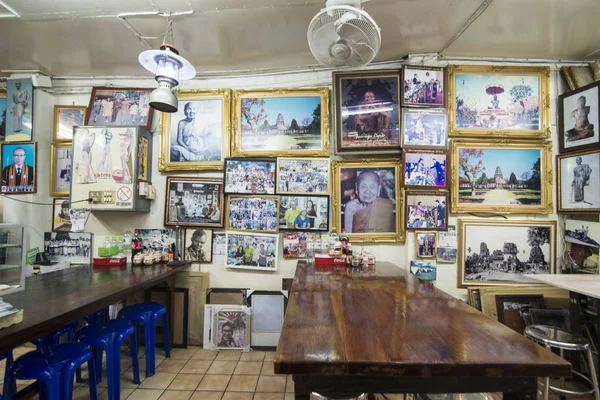 Fotograaf Pornsak Sakdaenprai Dit Café Winkel Stad Van Phimai Provinz — Stockfoto