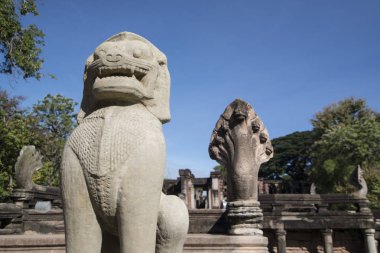 Khmer Tapınağı kalıntıları Provinz Nakhon Ratchasima Tayland Isan içinde Phimai şehir içinde Phimai Festivali'nde Phimai tarihi park. Tayland, Phimai, Kasım, 2017