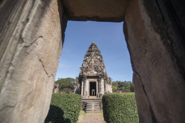 Khmer Tapınağı kalıntıları Provinz Nakhon Ratchasima Tayland Isan içinde Phimai şehir içinde Phimai Festivali'nde Phimai tarihi park. Tayland, Phimai, Kasım, 2017