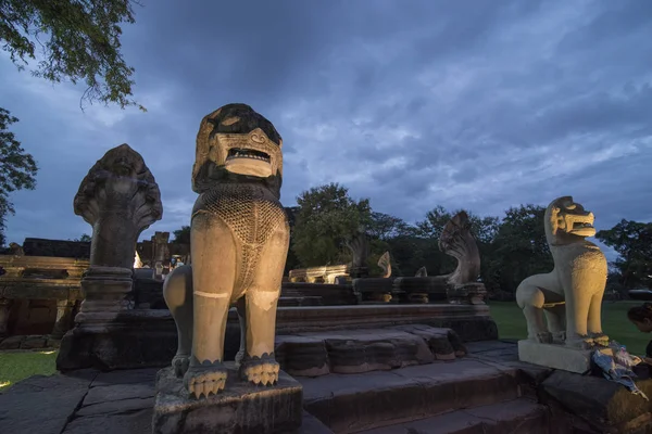 Khmerské Chrám Ruiny Phimai Historický Park Festivalu Phimai Městě Phimai — Stock fotografie