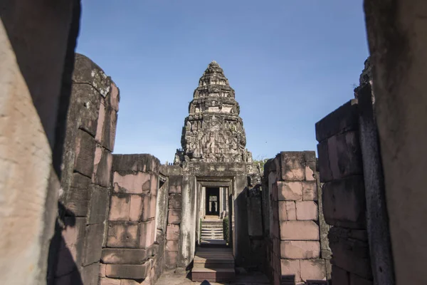 Ruínas Templo Khmer Parque Histórico Phimai Festival Phimai Cidade Phimai — Fotografia de Stock