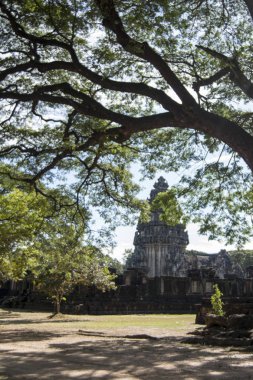 Khmer Tapınağı kalıntıları Provinz Nakhon Ratchasima Tayland Isan içinde Phimai şehir içinde Phimai Festivali'nde Phimai tarihi park. Tayland, Phimai, Kasım, 2017
