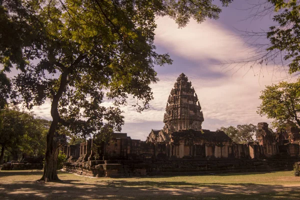 Las Ruinas Del Templo Khmer Del Parque Histórico Phimai Festival — Foto de Stock