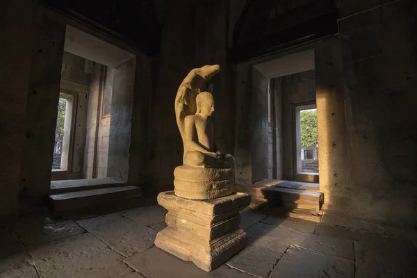 Skulpturen Kung Jayavarman Vlll Khmer Tempelruinerna Den Phimai Historical Parken — Stockfoto
