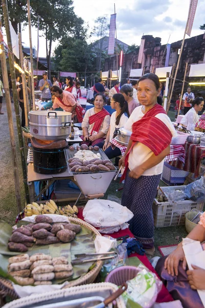 Tradiční Potraviny Festivalu Phimai Městě Phimai Nakhon Ratchasima Provinz Isan — Stock fotografie