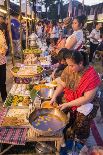 Traditional Food Market Phimai Festival Town Phimai Provinz Nakhon Ratchasima — Stock Photo, Image