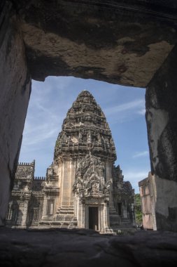 Khmer Tapınağı kalıntıları Provinz Nakhon Ratchasima Tayland Isan içinde Phimai şehir içinde Phimai Festivali'nde Phimai tarihi park. Tayland, Phimai, Kasım, 2017