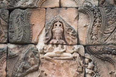 khmer Phanom basamak Historical Park Isan kuzeydoğu Tayland Buri Ram il Tapınağı kalıntıları. Tayland, Buriram, Kasım, 2017.