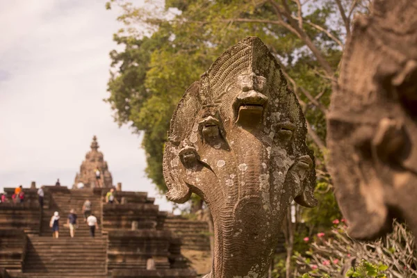 Khmeren Templet Ruinerna Phanom Rung Historiska Park Provinsen Buri Ram — Stockfoto
