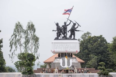 Rao Su anıt, kasaba, Sigara DIN Daeng Buriram şehir Isan kuzeydoğu Tayland Buri Ram eyaletinin güneyinde. Tayland, Buriram, Kasım, 2017.
