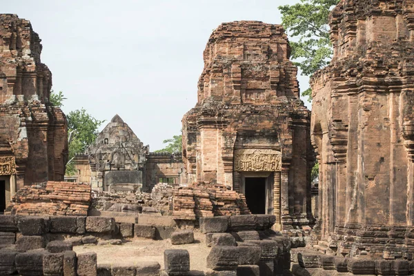 Las Ruinas Del Templo Khmer Prasat Muang Tam Provincia Buri — Foto de Stock