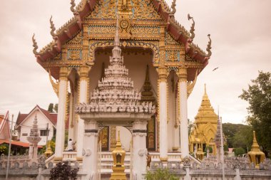 Wat Klang Buriram kuzeydoğu Tayland Isan Buri Ram il, şehir merkezinde. Tayland, Buriram, Kasım, 2017.