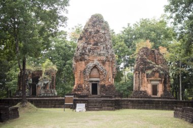 Khmer Tapınağı saldırın ku suan taeng, kasaba od yasağı don wai Isan kuzeydoğu Tayland Buri Ram il. Tayland, Buriram, Kasım, 2017