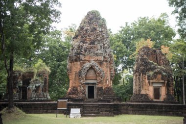 Khmer Tapınağı saldırın ku suan taeng, kasaba od yasağı don wai Isan kuzeydoğu Tayland Buri Ram il. Tayland, Buriram, Kasım, 2017