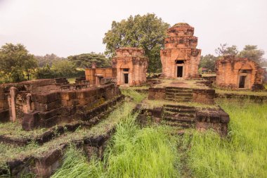 Prasat Nong Hong Buriram şehir Isan kuzeydoğu Tayland Buri Ram eyaletinin güneyinde. Tayland, Buriram, Kasım, 2017.