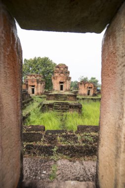 Prasat Nong Hong Buriram şehir Isan kuzeydoğu Tayland Buri Ram eyaletinin güneyinde. Tayland, Buriram, Kasım, 2017.