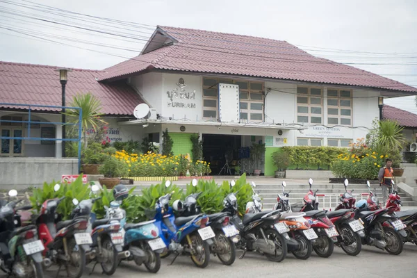 Tren İstasyonu, Buriram şehir Isan kuzeydoğu Tayland Buri Ram il. Tayland, Buriram, Kasım, 2017.